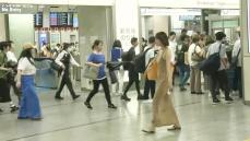 脱線事故から約14時間経過…東海道新幹線の一部運転見合わせ続く 名古屋駅の窓口には返金手続き等の列