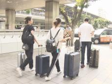 台風7号接近中…16日は東京-名古屋間で終日運転取り止める東海道新幹線 名古屋駅にはお盆の予定変更した人も