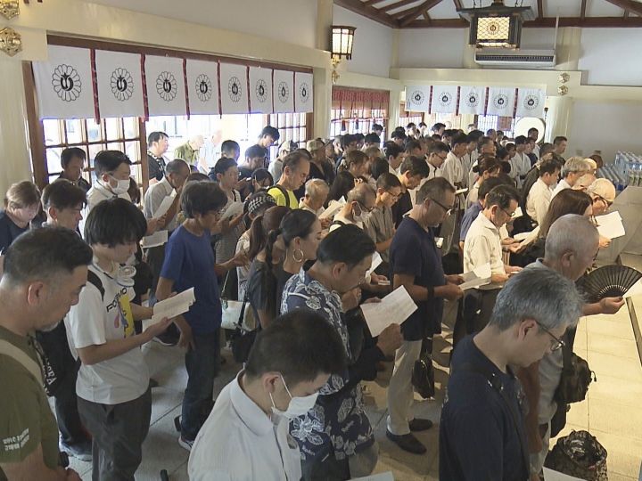 終戦から79年…9万3千人余りの戦没者祀られる愛知県護国神社で献水祭 参列者「ありがとうという気持ちで」