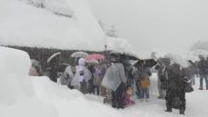 県内で100件のスリップ事故…5日も岐阜県で大雪 白川村248cm 郡上市長滝125cmなど 週末まで続く見込み