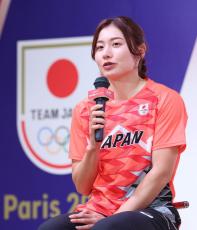 【陸上】パリ五輪代表の福部真子が決意表明「最高のパフォーマンスで１２秒５台を」