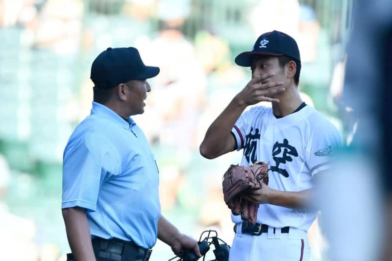 【甲子園】日本航空・高木が投球中に鼻血　詰め物してピンチ脱出も…代打交代