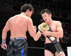 【ＤＤＴ】無差別級王者・青木真也　ＨＡＲＡＳＨＩＭＡとのＶ２戦電撃決定「ようやく来てくれました」