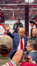 ドナルド・トランプ氏〝聖地〟ＭＳＧに凱旋　ＵＦＣ３０９に登場し観衆は大歓声