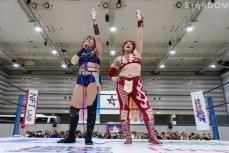 【スターダム】舞華＆ＨＡＮＡＫＯ　上谷＆小波に辛勝し決勝Ｔ進出決定「うちらが優勝するぞ！」