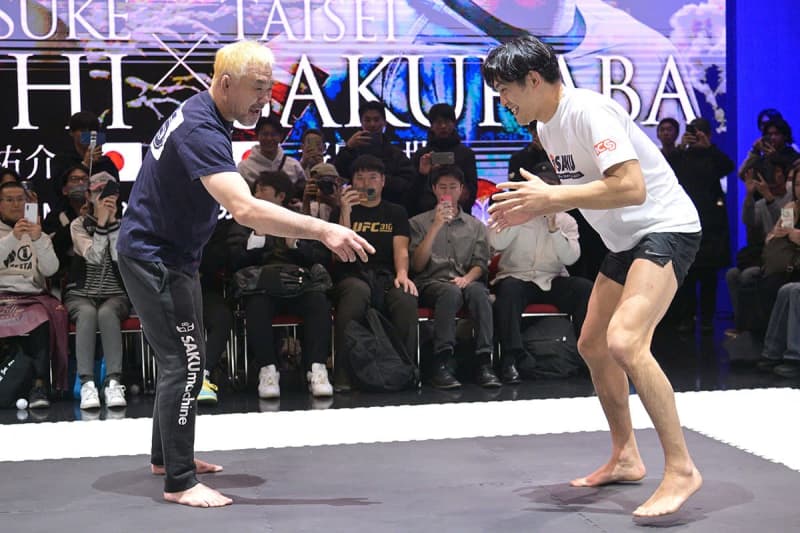 【ＲＩＺＩＮ】桜庭和志の長男・大世が矢地戦へ親子トレ「寝技で決められれば盛り上がる」