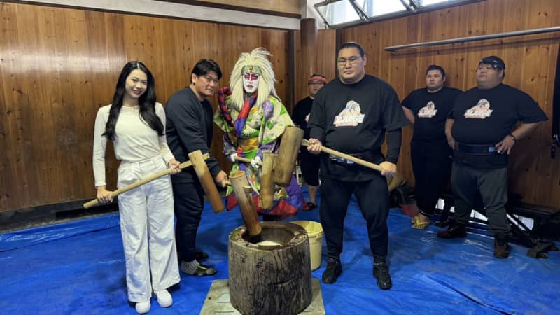 氏神一番が立浪部屋の餅つき大会に参加「地元にも根付いている感じで素晴らしい」