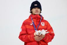 【スノーボード】山田琉聖が笑顔の銅メダル　１９歳の新星は「１本目は一番緊張した」