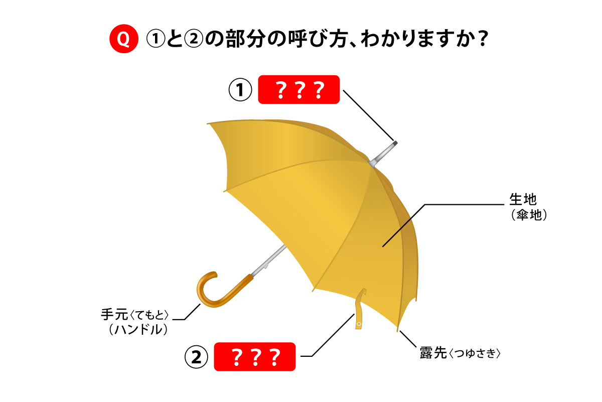 意外と知らない、傘の「あの部分」の名前は何という？｜Infoseekニュース