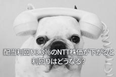 配当利回り3.3％のNTT、株価が下がると利回りはどうなる？