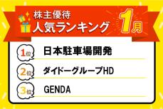 日本駐車場開発の施設利用優待やダイドーの自社飲料優待などピンポイントで狙いたい！株主優待人気ランキング2025年1月