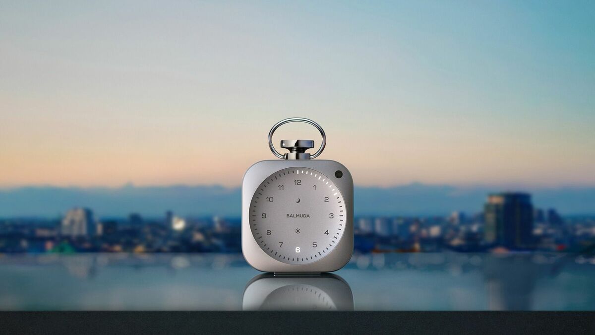 【ほぼ未使用】BALMUDA バルミューダ 目覚まし時計 バルミューダ｢The Clock｣､光と音で