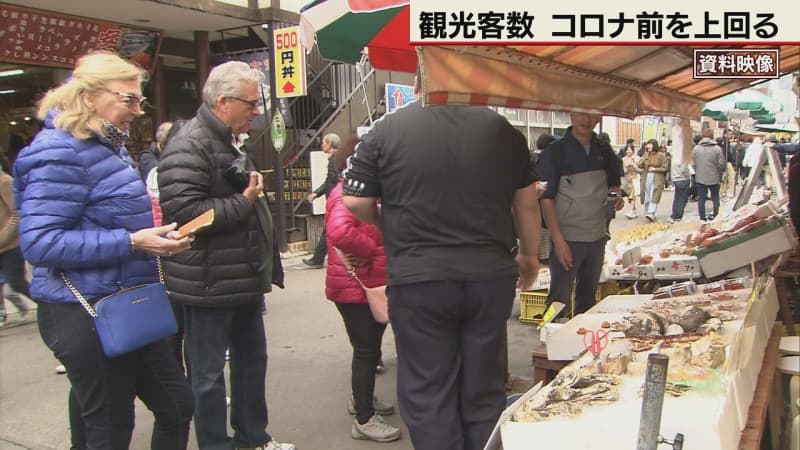 北海道内の観光客数　コロナ前を上回る