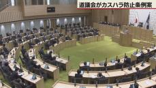 道議会超党派が制定目指す　カスハラ防止条例案まとまる