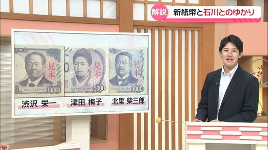 【解説】新紙幣・肖像の3人との石川県のつながりは…