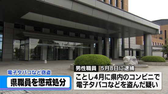 「生活費に困っていた」電子タバコなど窃盗　石川県の30代男性職員を懲戒処分　