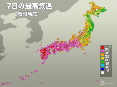 
名古屋など東海の危険な暑さ落ち着く　猛暑日は100地点以下
        