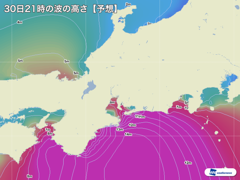 
台風24号 伊勢湾で近年最大級の高潮の恐れ
        