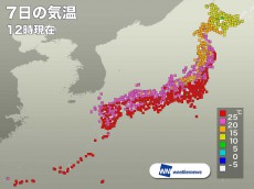 
関東など太平洋側で気温上昇中　東京も真夏日に
        