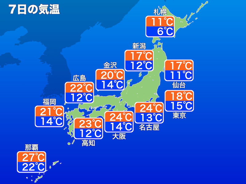 
明日は冬の訪れを感じさせない立冬　大阪は夏日の可能性も
        