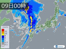 
活発な前線通過　深夜の雷雨や突風に要注意
        