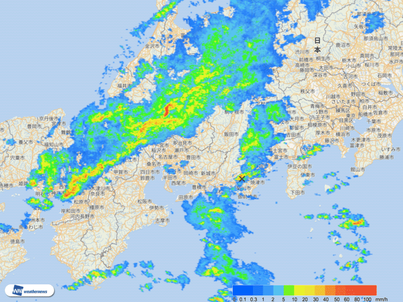 
東京都心など雷雨に注意を　雨エリア広範囲に広がる
        