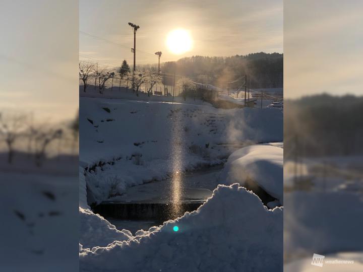 
極寒が生み出した絶景&quot;ダイヤモンドダスト&quot;　岐阜・高山
        