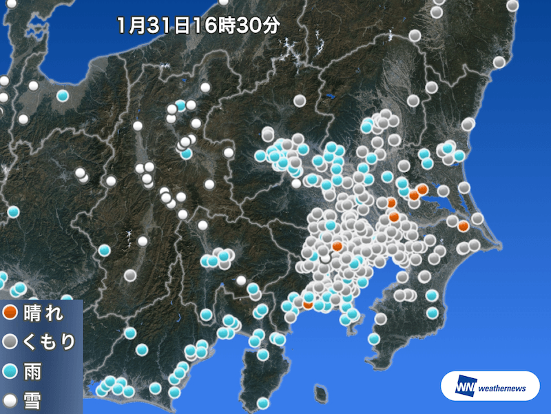 
関東各地で雨が降り出す 気温低下の夜は東京も雪予想
        