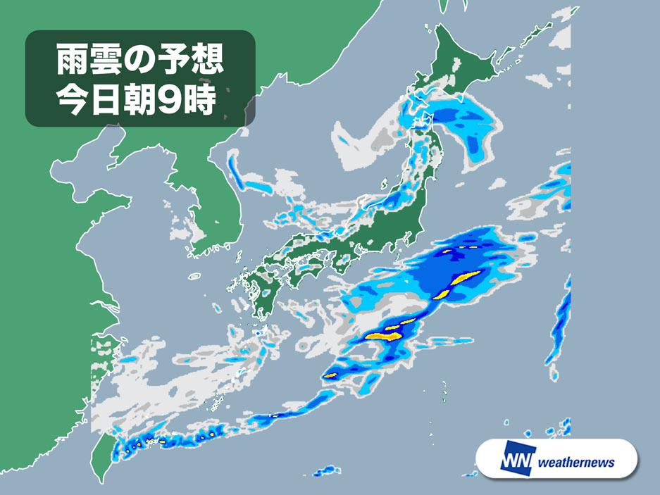 
2月16日(土)の天気　寒さ和らぐ　北日本は強い雪に注意
        