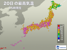 
東京で今年初の20℃超　北日本でもコート要らずの陽気に
        