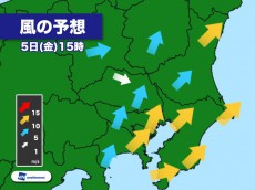 
東京で花散らしの風　午後も強まる風に要注意
        