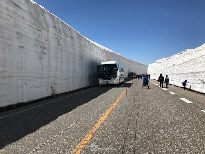 
立山黒部アルペンルート 15日に全面開通　今年は約16mの雪の壁
        