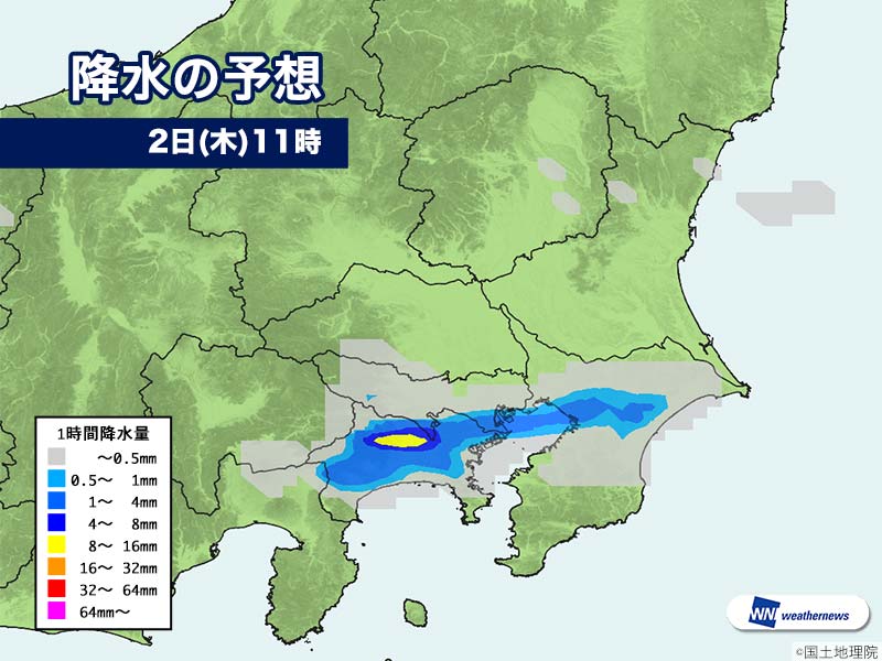 
東京都心で雨雲発達中　昼頃にかけ雷雨に注意
        
