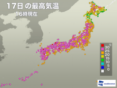 
西日本で真夏日　長崎、鹿児島では今年1番の暑さ
        