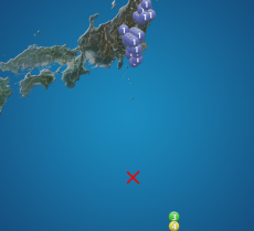 
鳥島近海でM6.1の地震　小笠原で震度4　津波の心配なし
        