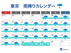 
東京は今日も梅雨空　26日連続で雨　晴れるのはいつ？
        