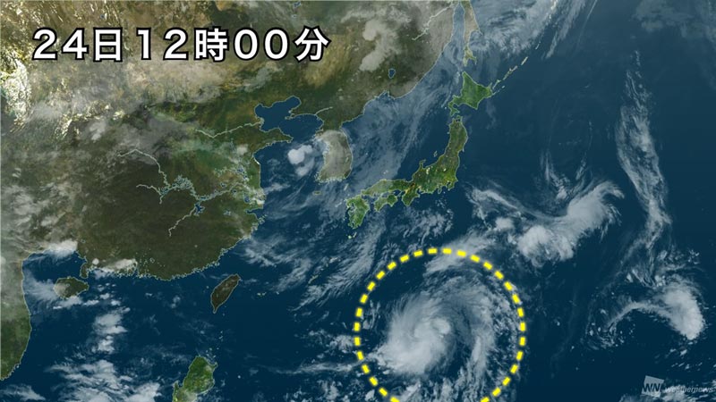 
明日25日(木)にも台風発生　週末は関東・東海に接近のおそれ
        