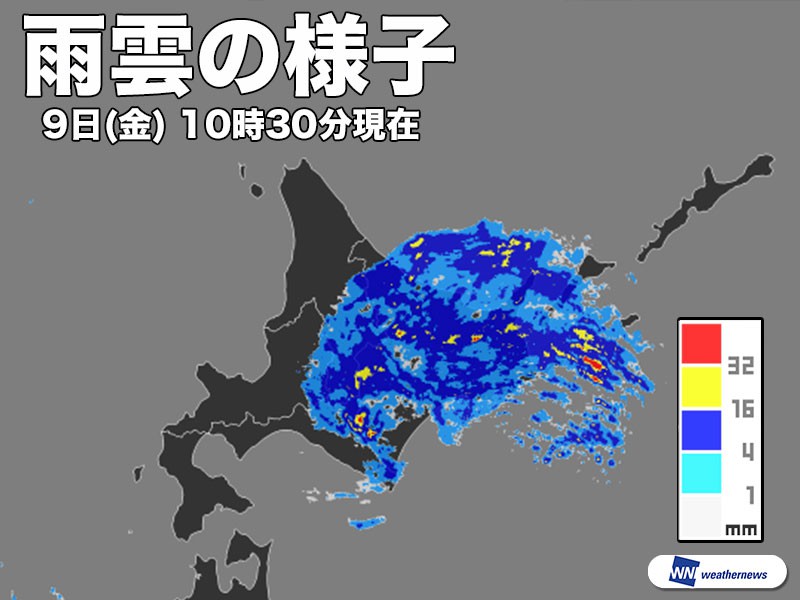 
北海道　元台風8号通過で大雨
        