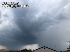 
関東・近畿など　午後も急な雨に注意　晴れていても油断禁物
        