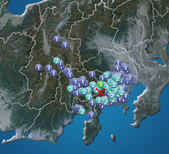 
山梨県で震度3の地震発生
        