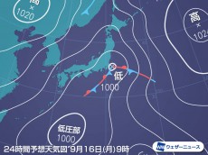 
今夜遅く千葉県で激しい雨に　沿岸は強風も　台風被災地は安全に配慮を
        