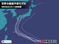 
日本の南東海上で熱帯低気圧が発生　台風まで発達のおそれ
        