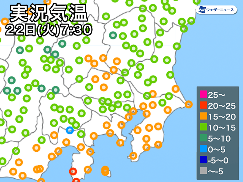 
東京の最高気温は11月中旬並み　関東は冷たい雨が続く
        