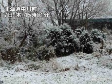 
北海道各地で積雪　東北や北陸は局地的な雷雨やアラレに
        