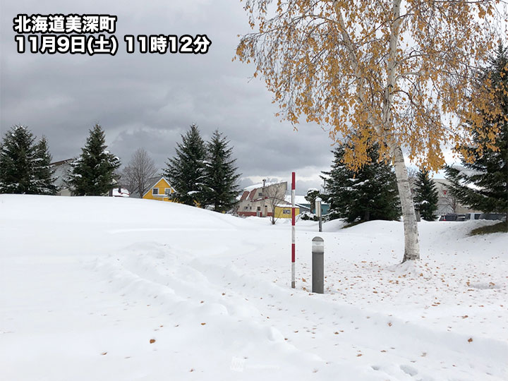 
北海道は本格的に積雪　道北では30cm超に
        