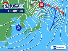 
来週後半に冬の嵐か　低気圧が急発達するおそれ
        