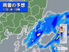 
夕方から夜は千葉県で傘の出番　東京で雨がぱらつく可能性も
        