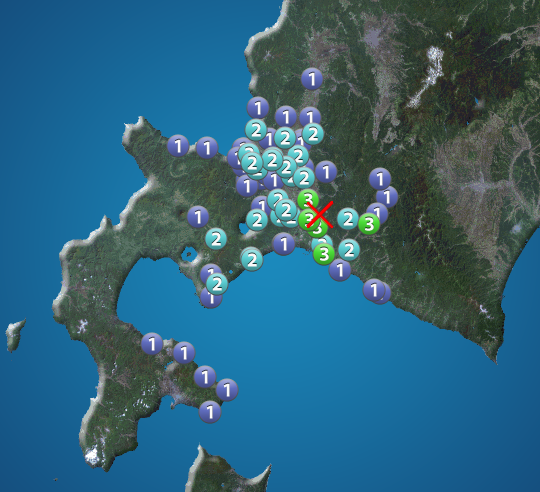 
道南で震度3の地震発生
        