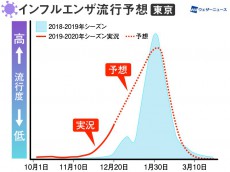 
インフルエンザ流行予想　東京は1月下旬以降にピーク到来
        