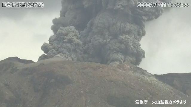 
口永良部島で噴火　去年2月以来、11か月ぶり
        